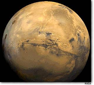 NASA photo of Mars shows Valles Marineris